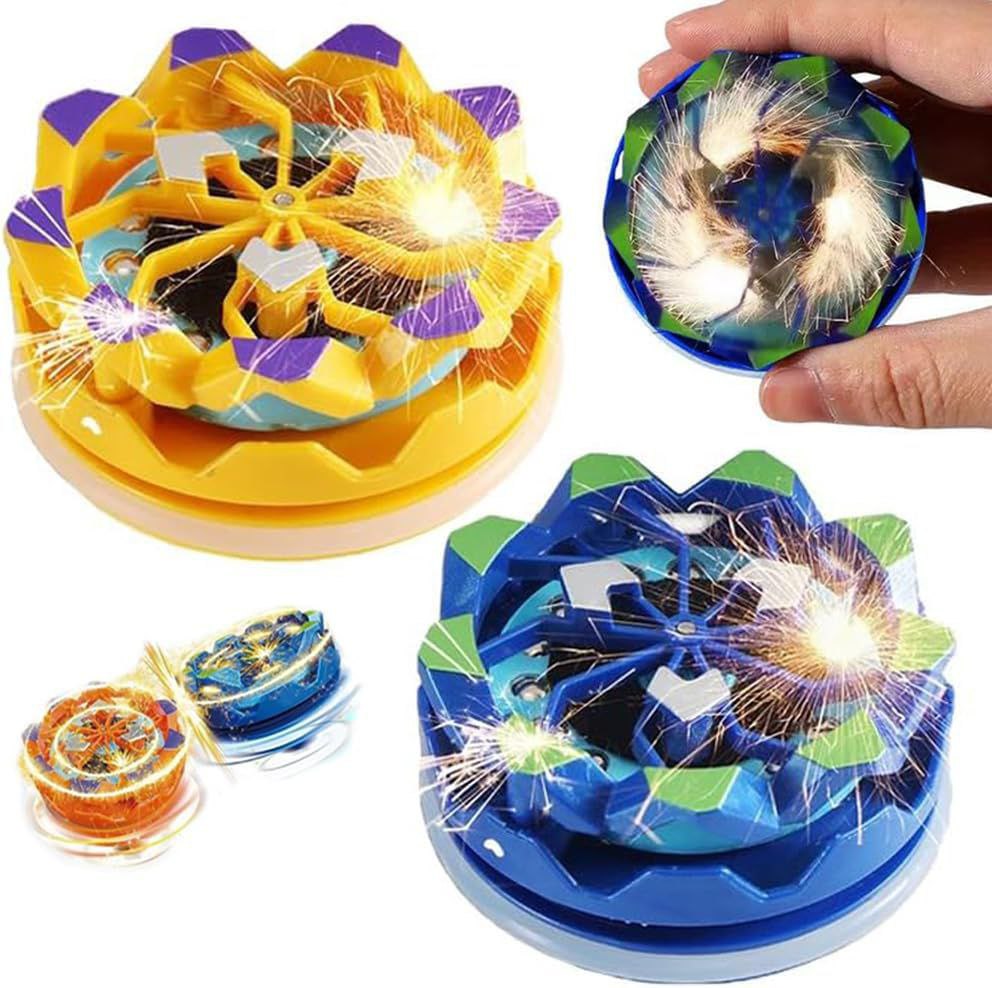 SPARKLING SPINNER TOP | SPARKLING FIDGET SPINNER |DAZLING SPINNING TOP | FIREWORKS GYROSCOPE MANUAL ROTATION TOY