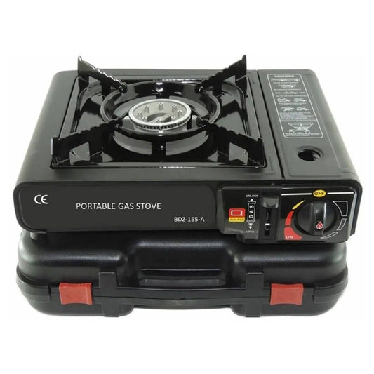 Portable Camping Stove with Carrying Case | 2 In 1  Portable Gas Stove |  Portable Gas Stove |  Gas  Powered Single Burner Stove |  Cooking Gas Chulha |  Portable Propane or Butane Stove | High Power Butane Stove |  Single Burner Butane Stove