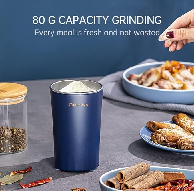 Electric portable grinder | Stainless steel herbs spices nuts grain grinder| Pocket Grinder Nima grinder Grinder with powerful grinder|