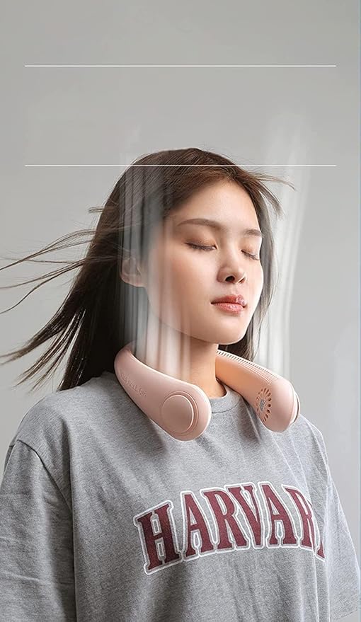 BLADELESS NECK COOLER | PORTABLE NECK FAN | HANDS FREE WEARABLE BLADELESS FAN | ULTRA LIGHT RECHARGEABLE MINI USB FAN FOR TRAVEL